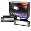 iJDMTOY OEM-Fit 3W Full LED License Plate Light Kit Compatible With Volkswagen Golf GTi CC Rabbit Eos Beetle Porsche Cayman Carrera Cayenne Boxster, 18-SMD Xenon White LED & Can-bus Error Free
