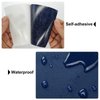 BlingKingdom 3pcs Nylon Tent Repair Tape Self-Adhesive Tent Repair Patches Tape Waterproof Puncture Repair Patches for Horse Blanket Camping Tent Backpack Awning Down Jacket - Dark Blue