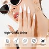 JODSONE 10ml Gel Nail Polish White Gel Polish White Gel Nail Polish White Nail Polish Soak Off Led Gel Polish Nail Art Manicure Salon Diy at Home