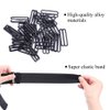 Ecojumi 5Pcs/Lot Adjustable Elastic Band For Wigs Non Slip Adjustable Straps For Wig Caps Black 1Inch 1.2Inch 1.4Inch Width Wig Fixed Band 5Pcs/Lot Secure And Steady, Adjustable Wig Bands (3.5A-5PCS)