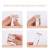 8PCS Ladies Shaver Replacement Head for Finishing Touch Flawless Body Rechargeable Women Hair Removal Shaver Bikini Trimmer Shaver Head with a Cleaning Brush (Shaver Head 8PCS + Brush)