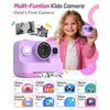 Yehtta Instant Print Camera for Kids, Christmas Birthday Gifts for 3-12 Year Old Girls Boys, 2.4in Screen 1080P Video Digital Camera Toys for Kids Age 4 5 6 7 8 9 10 with 3 Rolls Print Paper 32G Card