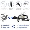 TIDRADIO Walkie Talkie Earpiece with Mic (Includes Earmolds and Ear Buds) 2 Pin Acoustic Tube Headset TD-M8s TD-V2 Retevis H-777 RT21 RT22 RT68 Baofeng UV-5R BF-888S 2 Way Radio (10 Pack)
