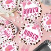 My First Rodeo Plates and Napkins Party Supplies 96PCS 1st Cowgirl Birthday Party Decorations Western Cowgirl Rodeo Disposable Tableware Set Serve 24 Guests