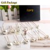 Sppry Wedding Pearl Hair Pins (12 PCS) - U Shaped Hair Accessories for Bridal Women (Silver)