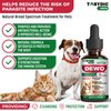 Tobydic Broad Spectrum Herbal Medicine for Cats & Dogs - Prevention & Treatment for Tapeworm, Whipworm, Roundworm, and Hookworm - Medication & Supplement Drops Against Worm Infestations - Made in USA