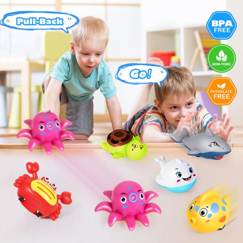 12 Pcs Pull Back Cars for Toddlers 1-3, Cute Animal Pull Back Racing Cars, Bulk Mini Car Toys fors Boys Girls , Party Favors for kids, Treasure Box Toys Small Cars Bulk Prizes Birthday Gift for Kids