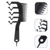POPETPOP Hair Slit Comb Z shape Wide Tooth Comb Long Hair Style Comb Portable Instant Styling Comb for Valentines Day Christmas Girl Home Barber Accessories