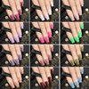 Press on Nails Medium Square, 576Pcs Fake Acrylic Medium Nail With Nail Glue, 24 Colors Medium Stick On Nails Uñas Postizas, Glossy False Nails Full Cover for Women Girl Home Nail Art Diy Holiday Use
