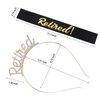 Jaciya Gold Retired Tiara Crown Headband Retirement Gift for Women Black Retirement Sash for Women Retirement Party Decorations Officially Retired Retirement Party Set