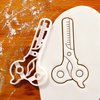 Set of 3 Hairdressing themed Cookie Cutters (Cutting Scissors, Thinning Scissors, Hair Comb), 3 pieces - Bakerlogy