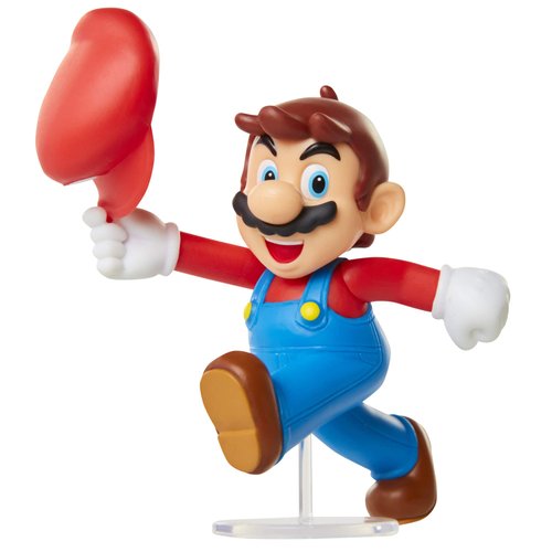 Super Mario Action Figure 2.5 Inch Tipping Hat Mario Collectible Toy