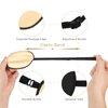 3 Pieces Silk Eye Patch Elastic Lazy Eye Patch Adult Adjustable Single Eye Patch with Elastic Strap (Leopard, Champagne, Peach)