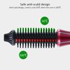 Curling Iron Brush, Folding Electric Hair Curler Heated Curling Wand Styler Hot Comb Brush Ceramic Coating Portable Hair Dressing Beauty Tool for Home Professional Salon(American
