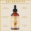Natural Born Oils Wheat Germ Oil, 8oz, Organic, Cold-Pressed, Unrefined, Vitamin E Powerhouse, Ideal for Moisturizing Skin, Strengthening Hair