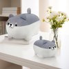 AFAN 11.8” Kawaii Shiba Inu Dog Plush Pillow Corgi Stuffed Animal Toy Doll Gifts for Valentine, Plush Toy Gifts for Boys Girls (Gray)