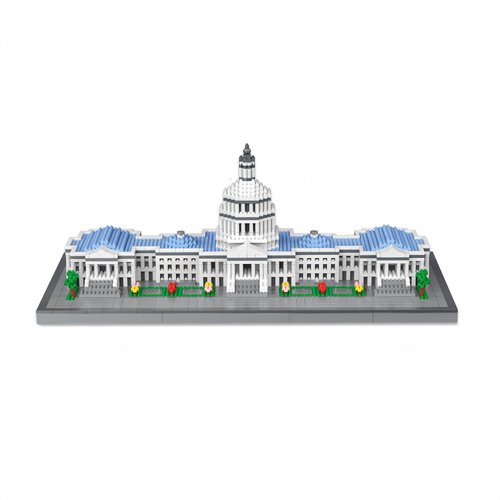alltogetho Capitol City Construction Micro Building Blocks: US Mini Architecture - Assemble The Landmarks of America, Masterpiece Adult Toy Bricks