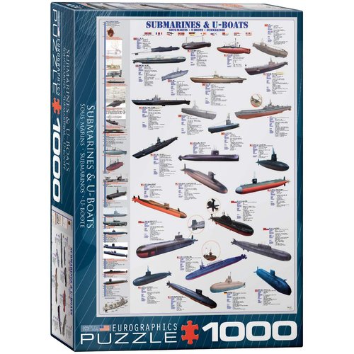EuroGraphics Submarines and U Boats 1000 Piece Puzzle (6000-0132)