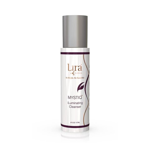 Lira Clinical MYSTIQ iLuminating Cream Cleanser - Gentle Hydrating Facial Wash with Plant Cells, Tomato Extract, Vitamin C & E - 6 fl oz