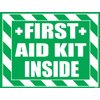 First Aid Kit Inside Sticker, Decal, Self Adhesive First Aid Kit Industrial Sign for Trucks or Equipment