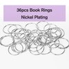 Simetufy Binder Rings 2 Inch(36 Pack) Metal Rings for Index Cards,Loose Leaf Binder Rings,Metal Book Rings