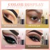 10Pcs Colorful Liquid Glitter Eyeshadow Eyeliner Sticks Kit, Korean Makeup, Shimmer Matellic Eye Shadow Liner Make Up, Quick Drying & Waterproof Bling Under Eye Shadow