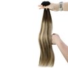 YoungSee U Tip Hair Extensions Human Hair Balayage Dark Brown Ombre Light Brown and Light Blonde U Tips Human Hair Extensions Ombre U Tip Keratin Hair Extensions Human Hair 16In 1G/S 50G