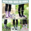 Yebing Merino Wool Hiking Socks for Womens Thermal Warm Winter Boot Crew Cushion Cozy Thick Work Gift Socks 5 Pairs Mixed Color A
