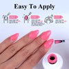 Imtiti Neon Gel Nail Polish, 1 Pcs 0.5 Fl Oz Neon Pink Gel Polish Soak Off LED U V Nail Gel Polish Spring Summer Gel Nail Polish DIY Nail Art Starter Manicure Salon Gel Nail Kit for Women Girls