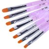 WOKOTO 14 Pcs Acrylic Nail Brush Pen Set Uv Gel Acrylic Nail Art Brush Tips Builder Brush Nail Painting Brush Pen Nail Acrylic Brush Nail Dust Brush 3d Nail Art Brush Nail Polish Brush Kit
