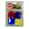 SPOT Ethical Wool Pom Poms with Catnip Cat Toy, 4-Pack