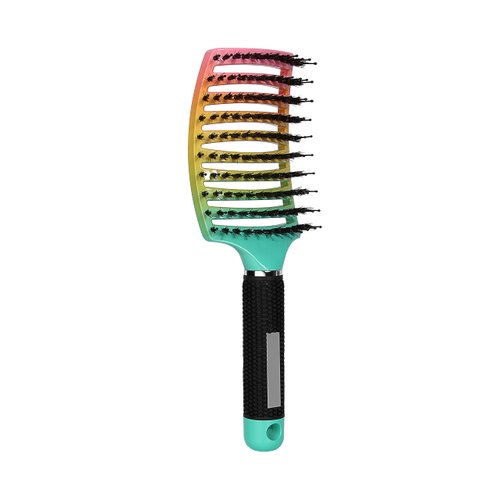 AUSTINE Wet Hair Detangling Brush For Curly Hair,Wet Hair Brush Detangler For Women,Curved Hair Brush For Wet Or Dry Hair.Voremy Brush For Thick Hair&Make Hair Shiny,Boar Bristle Hair Brush.