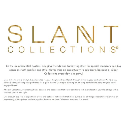 Slant Collections Cocktail Napkins Colorful Gold Foil Disposable Paper Party Napkins, 20-Count, Calls for Confetti