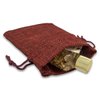 12-Pack 3x4 Natural Burlap Gift Bags w. Drawstring (Maroon Red, X-Small) for Party Favors, Presents or DIY Craft by TheDisplayGuys