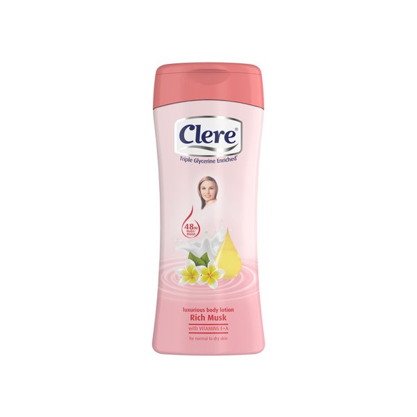 CLERE Hand and Body Lotion, Luxurious Rich Musk