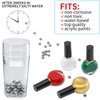 200 Pieces Nail Polish Mixing Agitator Balls Stainless Steel Mixing Balls Rust-Proof Paint Mixing Balls for Mixing Nail Polish Model Paints, 6.25 mm