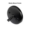 Matte Black Trip Lever Tub Trim Kit Set with Trip Lever Overflow Face Plate, No Putty Gasket,Trip Lever Bathtub Drain with Strainer, Overflow and Matching Screws, No Putty Installation by Artiwell