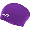 TYR Long Hair Wrinkle-Free Silicone Swim Cap, Pink