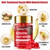Collagen Hydrating Hair Mask Keratin Hair Serum,Natural Deep Conditioner Hair Mask,Moisturizing Hair Oil for Split Ends, Hair Styling Serum for Frizzy & Dry Hair,Keratin Styling Oil Capsules