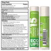 Eco Lips Broad Spectrum SPF Sun Protection Lip Balm 3-Pack with Carabiner Eco Clip (Berry, Vanilla, Mint) With Cocoa Butter & Aloe to Moisturize Lips | Made in USA