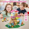 Tree House Friends Building Toys for 6 7 8 9 10 12+ Year Old Girls Boys, Light-up Forest Friendship Animals Flowers Treehouse STEM Construction Craft Kit, Birthday Christmas Toy Gifts for Kids, 660Pcs