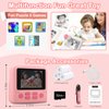 Instant Print Camera for Kids, Christmas Birthday Gifts for Age 3-12, 2.4 Inch Screen Inkless Children Selfie Digital Camera, Toddlers Portable Travel Toys for 3 4 5 6 7 8 Year Old Girls Boys (Pink)
