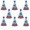 Big Dot of Happiness Taking Flight - Airplane - Cone Happy Birthday Party Hats for Kids and Adults - Set of 8 (Standard Size)