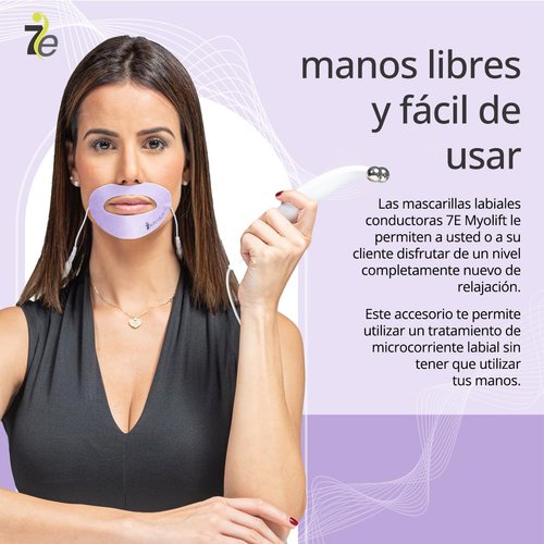 7E Wellness Conductive Lip Mask for Myolift - Portable Skin Care Tools for Microcurrent Facial - Instant Face Lift, Anti Aging, and Skin Tightening - Up to 10 Uses