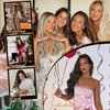 AISI BEAUTY Clip in Hair Extensions for Women Long Wavy Synthetic Brown Highlight Hair Extension 20 Inch 4PCS Natural Thick Hairpieces (Brown Mixed Blonde)