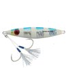 OCEAN CAT 1 PC Slow Fall Pitch Fishing Lures Sinking Lead Metal Flat Jigs Jigging Baits with Hook for Saltwater Fishing 100G/120G/180G (Blue, 180g(6 1/3oz))