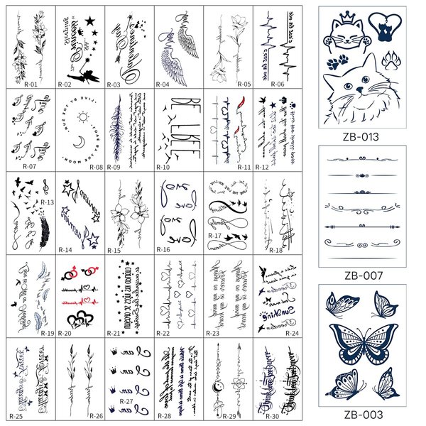 ALXBSONE Realistic Temporary Tattoos, 33 Sheets Geometric Planets Fake Tattoo, Fashion Floral Leaf Tattoo Stickers for Men and Women(Set02)