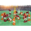 Kaskey Kids Football Guys – Maroon vs Orange Inspires Kids Imaginations with Endless Hours of Creative, Open-Ended Play – Includes 2 Teams & Accessories – 28 Pieces in Every Set!