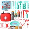 WbwZ Doctor Kit for Toddlers 3-5, 24PCS Pretend Dentist Kit Playset Toy for Kids with Medical Bag Stethoscope Role Playing Game Gift for Boys Girls Aged 3 4 5 6 (Medical Bag)