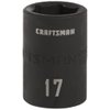 CRAFTSMAN Shallow Impact Socket, Metric, 1/2-Inch Drive, 17mm (CMMT15865)